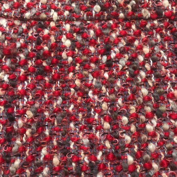 Prada Bouclé Tweed Wool Skirt Size 4 - Picture 4 of 14